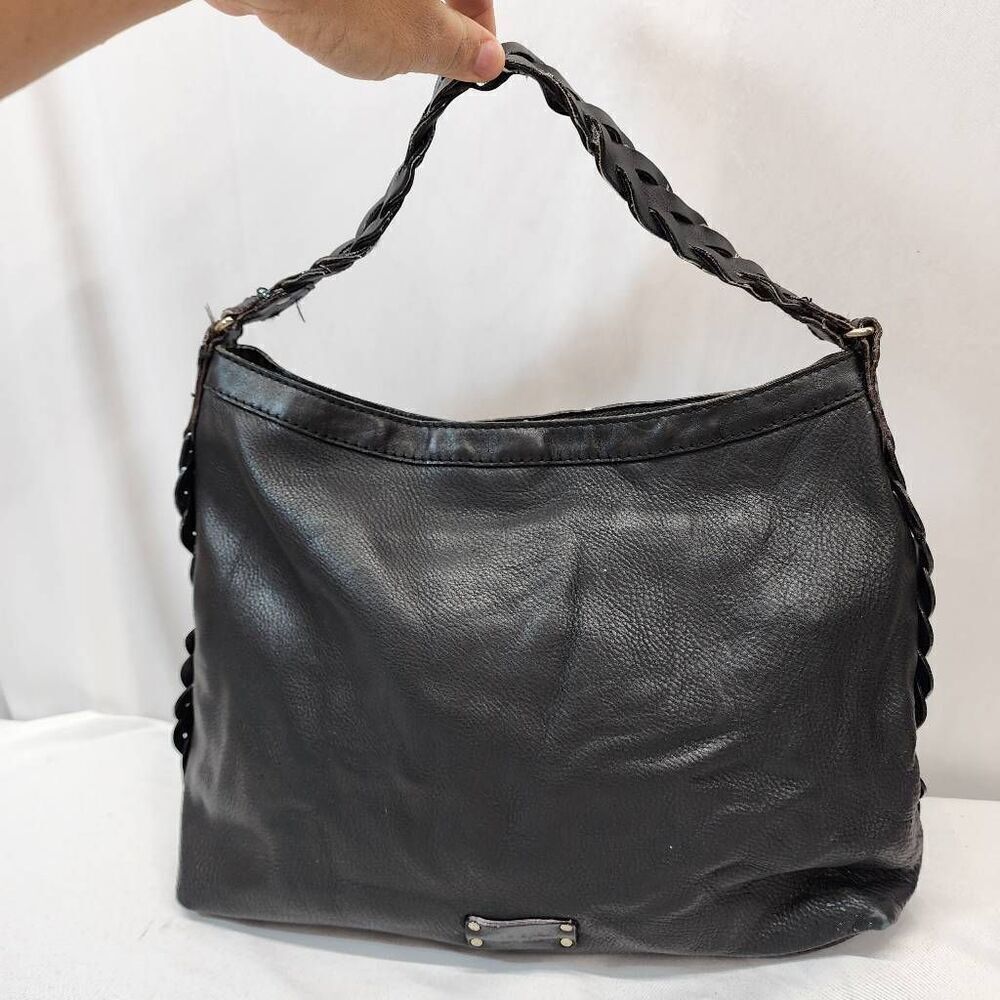Kate Spade Natia Jamesport Black Shoulder Bag Large Leather